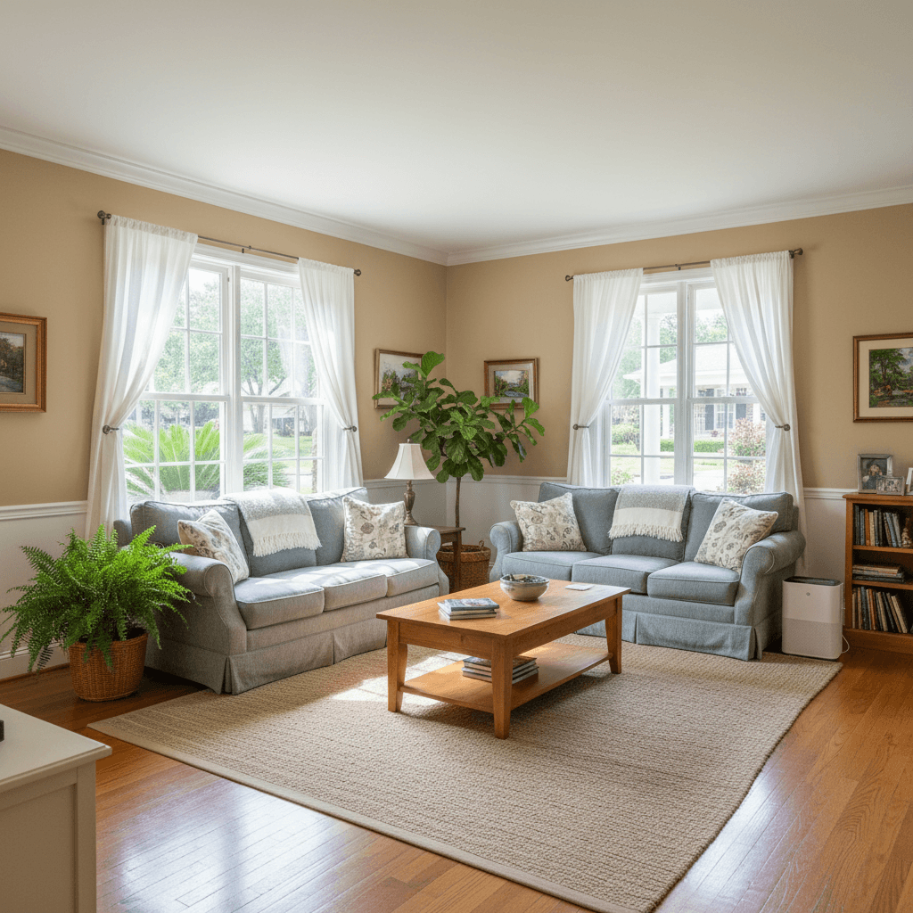 A finished mold remediation project